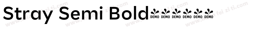 Stray Semi Bold字体转换
